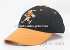 Adjusted Two Tone Cotton Baseball Caps With Flat Embroider Logo For Adult