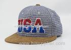 Fashion Colorful Snapback Acrylic Baseball Caps 3D Embroidery With Metal Buckle