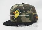 Cool Camouflage Printed Baseball Caps Acrylic 6 Panel 3D Puff / Flat Embroidery