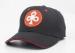 Black Sandwich Bill Flexfit Baseball Hats 3D Embroidery For Unisex Adults