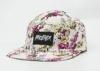 Woven Patch Snapback Printed Baseball Caps Cotton With Metal Buckle