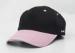 Ladies 100% Acrylic Plain Baseball Caps Hats Personalized Black With Pink 56 - 60cm