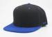 Embroidery Plain Baseball Caps Acrylic Double Color Adjustable Black With Blue