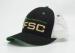 6 Panel Cotton Mesh Trucker Hats 3D Embroidery Logo Velcro Back