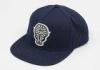 Full Dark Woven Patch Cotton Snapback Hats Five Panel , Adjustable Plastic Closure