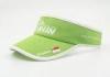 Promotional Polyester Green Embroidered Sun Visor Cap With Sun Shade , 58cm