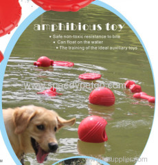 Soft &Durable Chew Rubber Dog Toys Water land amphitious toys