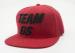 Racing Dark Red Snapback Flat Brim Baseball Caps 100% High-End Acrylic