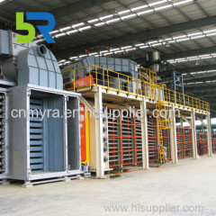 Gypsum board production line plant with high efficiency