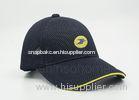 Adjustable Flat Embroider Trucker Mesh Hats With Washing Label , Sandwich Visor