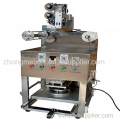 KIS-1 Table Type Semi Automatic Tray/cup Sealing Machine with gas filling and expiration date printer