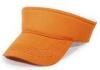 Orange Sports 100 Cotton Air Top Cap Plain Velcro Back For Lady / Girl