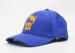 Embroidery Blue Flexfit Baseball Hats Stretch Cotton With Closed Back