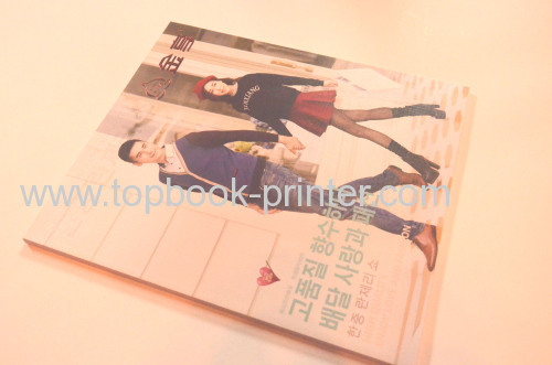 High-grade Korean gold stamped cover apparel catalogue softcover book