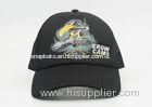 Summer Trucker Printed Mesh Baseball Caps Black 5 Panel Personalized