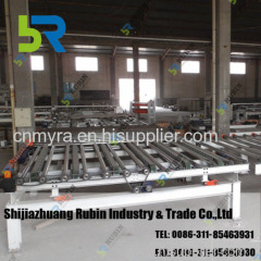 Gypsum board machine with PLC control