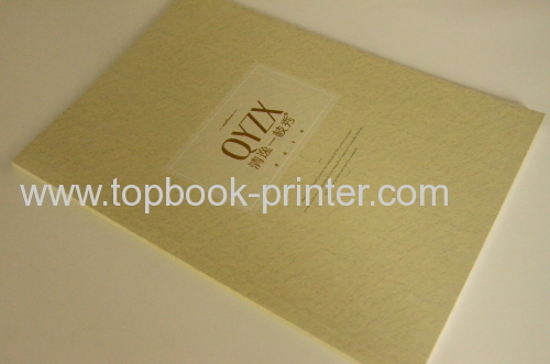 high glossy paper debossed & embossed cover clothes brochure softback book