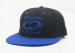 Outdoor Visor Sports Snapback Baseball Caps For Men, Black With Blue Brim