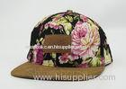 Summer Flat Visor Printed Six Panel Baseball Caps For Women 58cm