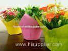 4 Inch - 8'' Office Decoration Flower Pot Covers with BOPP Film , Flowers Packing Material