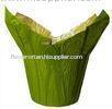 Green Natural Kraft Paper Flower Pots Cover / Small Indoor Decorative Flower Pots