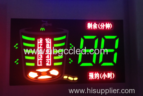 Circular customized led display used in washing machine