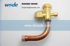 Three-way stop valves for air conditioner