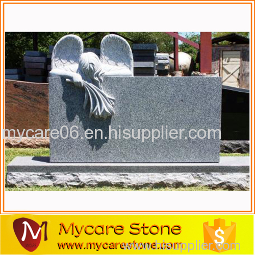 Weeping Angel granite headstone