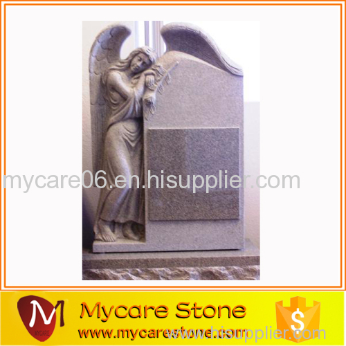 Leaning Angel with Panel Tombstone
