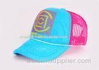 Hip Hop Printing Logo Mesh Trucker Hats Multi-color 5 Panels Unisex