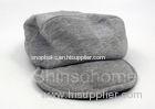 Customized Men / Women Cotton Military Cap Blank Flexfit Grey With Curved Brim