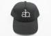 Cotton 3D Embroidery Mesh Trucker Hats Black Adjustable For Adults