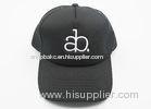 Cotton 3D Embroidery Mesh Trucker Hats Black Adjustable For Adults