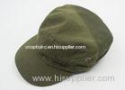 Fashion 100 % Cotton Military Army Green Cap Adjutable With Metal Buckle