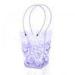 Eco friendly Customize Printing PP Plastic Flower Carry Bags with Hanging for Potted Plant Bags