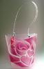 Custom Printed Gift Fresh Flowers Plastic Carry Bags , Floral Carrier Bags