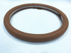 new design emboss leather rubber molded car steering wheel cover