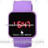 Purple LED Digital Wrist Watch For Girl Plastic Case + Silicone Wristband OEM ODM