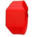 Ultra Thin Silicone Red LED Digital Watch , Advertising Lady Wrist Watch
