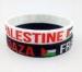 Durable Custom Printed Silicone Wristbands / Rubber Bracelets With Words