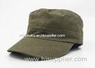 Adjustable Unisex 100% Cotton Military Cap Army Green Metal Buckle 56 - 60 CM