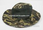 Cotton Mesh Camo Fishing Bucket Hats For Men , Customized Label