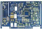 Blue 4 Layer FR4 Flash Gold Bare Rigid PCB Board Fabrication High Precision