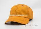 Personalised Hip Hop Plain Baseball Caps Orange , Womens Baseball Hats