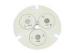 OEM Four Layer White Round PCB Board with Immersion Gold / HASL