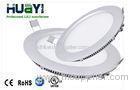 High Efficiency Pure White 6000K 18W Round LED Panel Lights 85lm/W For Warehouse