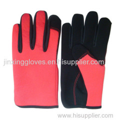 Nubuck leather safety gloves mechanic gloves