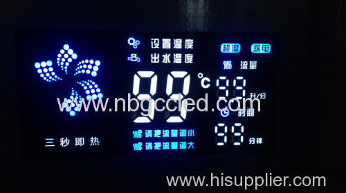 customized led digital display used in Water Heater
