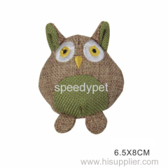 Green Natural Jute Fabric Cat toy