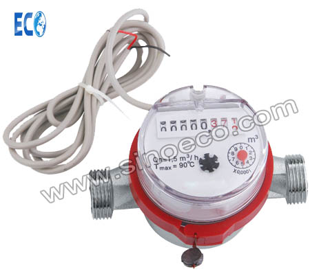 Single jet Dry dial Water Meter with Impulse